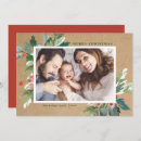 Search for kraft christmas cards Holly