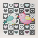 Search for love bird puzzles Hearts