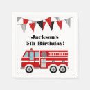 Search for fire truck napkins Party