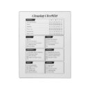 Search for checklist notepads Cleaning schedule