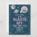 Search for space birthday invitations Galaxy