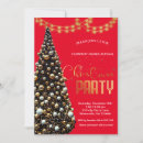Search for elegant red gold christmas invitations Festive
