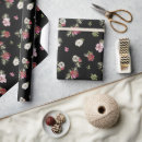 Search for black flower wrapping paper Green