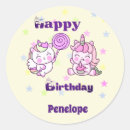 Search for happy birthday unicorn stickers Purple
