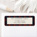 Search for blue red return address labels Vintage