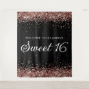 Search for rose gold sweet 16 backdrops Girly