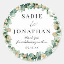 Search for rustic gold wedding stickers Eucalyptus