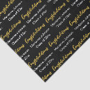 Search for black and gold tissue paper Congratulations