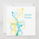 Search for yellow and turquoise wedding invitations Flowers