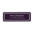 Search for dark purple return address labels Stylish