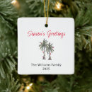 Search for tropical island christmas tree decorations Palm trees