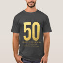 Search for 50th wedding anniversary tshirts Gold