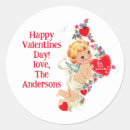 Search for vintage valentines for kids stickers Heart