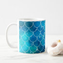 Search for fish scales pattern mugs Mermaid
