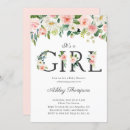 Search for white baby girl shower invitations It's a girl