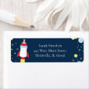 Search for rocket ship return address labels Stars