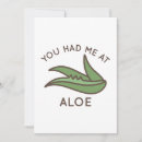 Search for aloe cards Pun