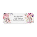 Search for deer antler return address labels Watercolor