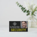 Search for security business cards Black