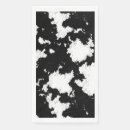 Search for black and white cow napkins Western