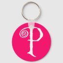 Search for letter p key rings Initial