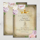 Search for gold crown invitations Pink
