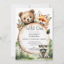 Search for wild one woodland birthday invitations Botanical garden party