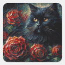 Search for black cat painting stickers Floral