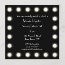 Search for black and white music invitations Concert