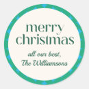 Search for green and blue stickers Bright