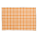Search for orange pillowcases Chequered