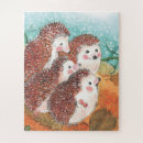 Search for hedgehog puzzles Forest animals