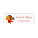 Search for tropical birds return address labels Elegant
