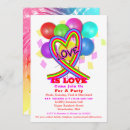 Search for pride party invitations Love is love