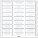 Search for return address labels Elegant