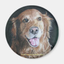 Search for golden retriever magnets Watercolor