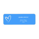 Search for blue hearts return address labels Boy baby shower