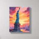 Search for new york skyline canvas prints Watercolor