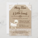 Search for lamb baby shower invitations Rustic