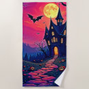 Search for halloween beach towels Full moon