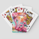Search for pink flamingo playing cards Flamingos