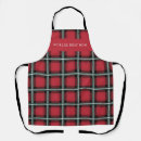 Search for tartan aprons Red