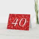 Search for ruby wedding anniversary cards Red