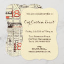Search for vintage maps invitations Retro