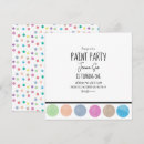 Search for blue paint square invitations Pink