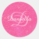 Search for trendy hot pink stickers Initials