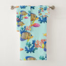 Search for fish bath towels Coral