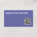 Search for substitute teacher business cards Teacher on call