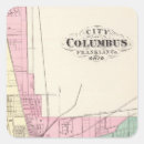 Search for columbus stickers Map