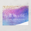 Search for purple and gold save the date postcards Watercolor